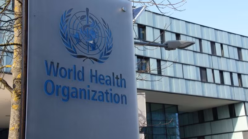 Quang cảnh bên ngoài trụ sở của Tổ chức Y tế thế giới (WHO) tại Geneva, Thụy Sĩ. (Ảnh: Xinhua) 