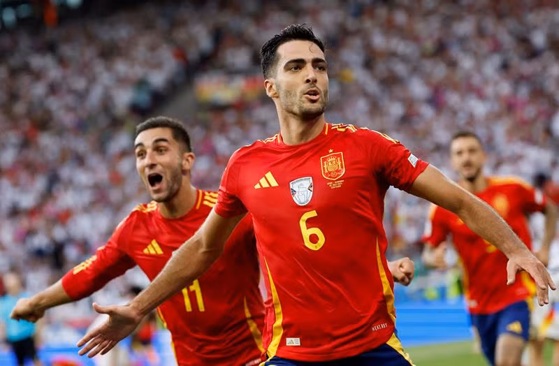 Tây Ban Nha đang có phong độ ấn tượng với 5 trận thắng liên tiếp cho đến nay tại EURO 2024. (Ảnh: Reuters)