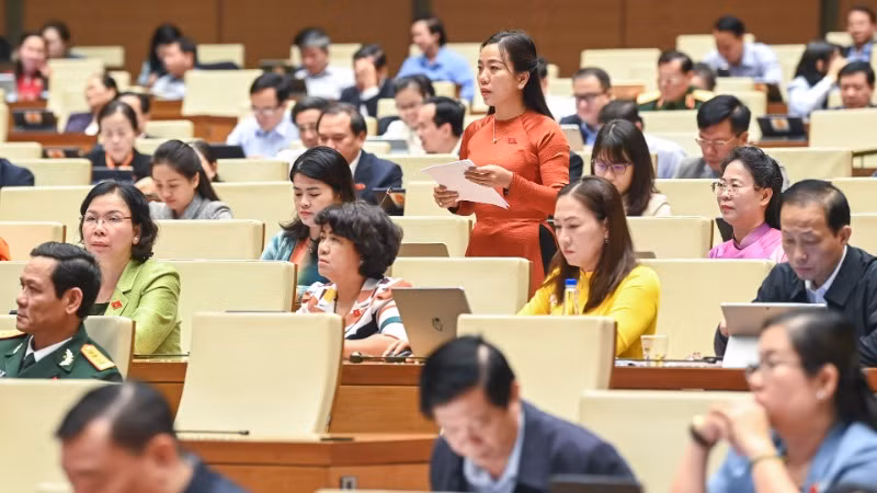 Đại biểu Triệu Thị Ngọc Diễm - Đoàn đại biểu Quốc hội tỉnh Sóc Trăng. (Ảnh: DUY LINH) Đại biểu Triệu Thị Ngọc Diễm - Đoàn đại biểu Quốc hội tỉnh Sóc Trăng. (Ảnh: DUY LINH)