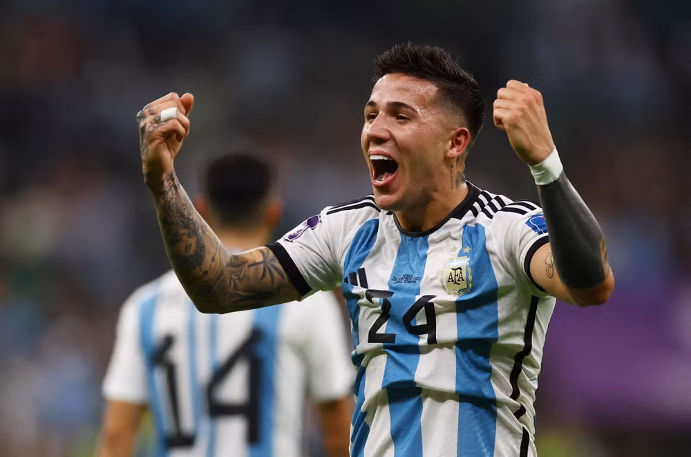Enzo Fernandez là một trong những ngôi sao mới nổi ở World Cup lần này. (Ảnh: Reuters)