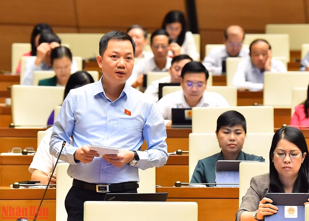 Đại biểu Trịnh Xuân An - Đoàn đại biểu Quốc hội tỉnh Đồng Nai. (Ảnh: THỦY NGUYÊN)
