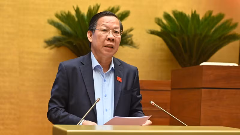 Chủ nhiệm Ủy ban Kinh tế và Tài chính của Quốc hội Phan Văn Mãi. (Ảnh: BÙI GIANG)