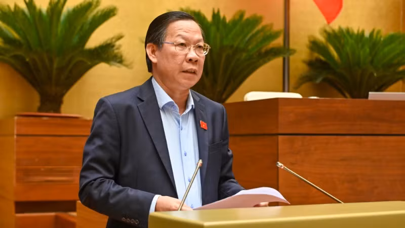 Chủ nhiệm Ủy ban Kinh tế và Tài chính của Quốc hội Phan Văn Mãi. (Ảnh: BÙI GIANG)