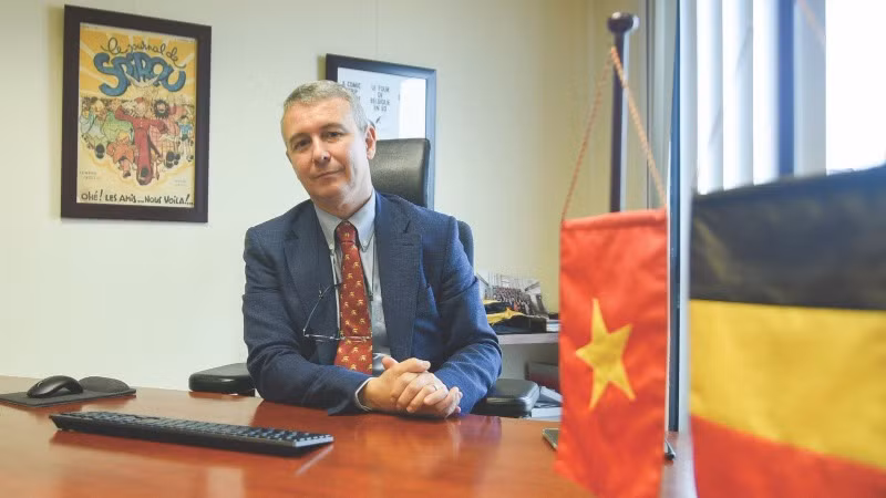 Đại sứ Vương quốc Bỉ tại Việt Nam, Karl Van den Bossche. (Ảnh: BE/TTXVN)