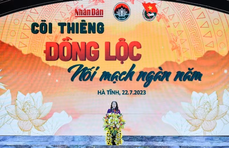 Phó Chủ tịch nước Võ Thị Ánh Xuân phát biểu tại chương trình. (Ảnh: THÀNH ĐẠT) Phó Chủ tịch nước Võ Thị Ánh Xuân phát biểu tại chương trình. (Ảnh: THÀNH ĐẠT)