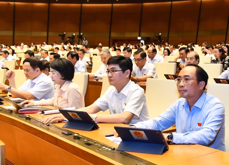 Các đại biểu Quốc hội tại phiên họp chiều 19/6. (Ảnh: ĐĂNG KHOA) Các đại biểu Quốc hội tại phiên họp chiều 19/6. (Ảnh: ĐĂNG KHOA)