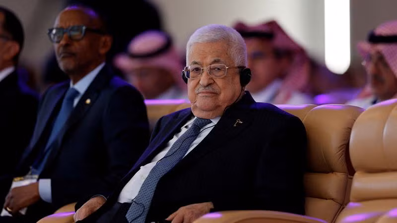 Tổng thống Palestine Mahmoud Abbas tham dự Diễn đàn Kinh tế thế giới (WEF) tại Riyadh, Saudi Arabia, ngày 28/4/2024. (Ảnh: Reuters) 