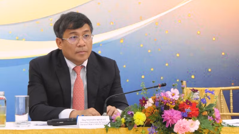 Chủ tịch Ủy ban quốc gia UNESCO Việt Nam, Thứ trưởng Thường trực Ngoại giao Nguyễn Minh Vũ phát biểu. Chủ tịch Ủy ban quốc gia UNESCO Việt Nam, Thứ trưởng Thường trực Ngoại giao Nguyễn Minh Vũ phát biểu.