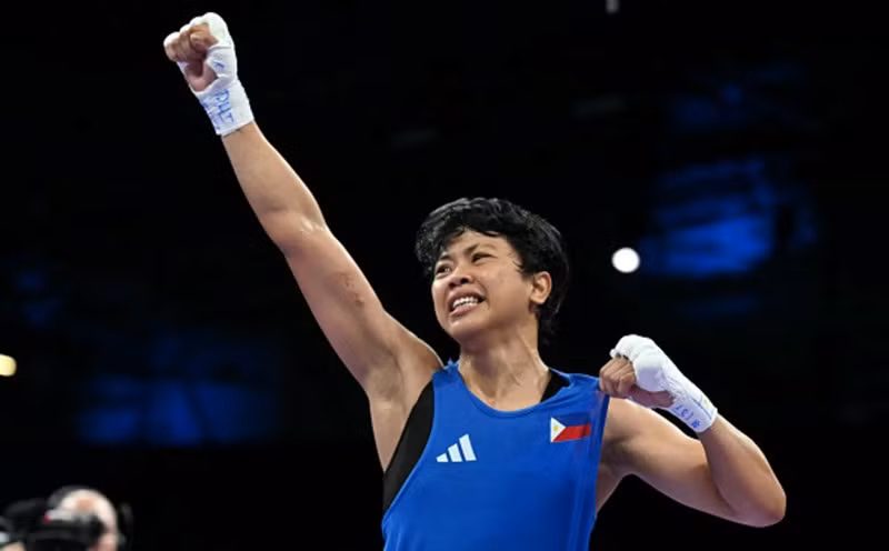 Aira Villegas (Philippines) giành Huy chương Đồng ở nội dung boxing nữ hạng cân 50 kg. (Ảnh: Olympic Paris 2024) Aira Villegas (Philippines) giành Huy chương Đồng ở nội dung boxing nữ hạng cân 50 kg. (Ảnh: Olympic Paris 2024)