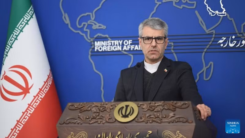 Người phát ngôn Bộ Ngoại giao Iran Esmaeil Baghaei. (Ảnh: Xinhua) 