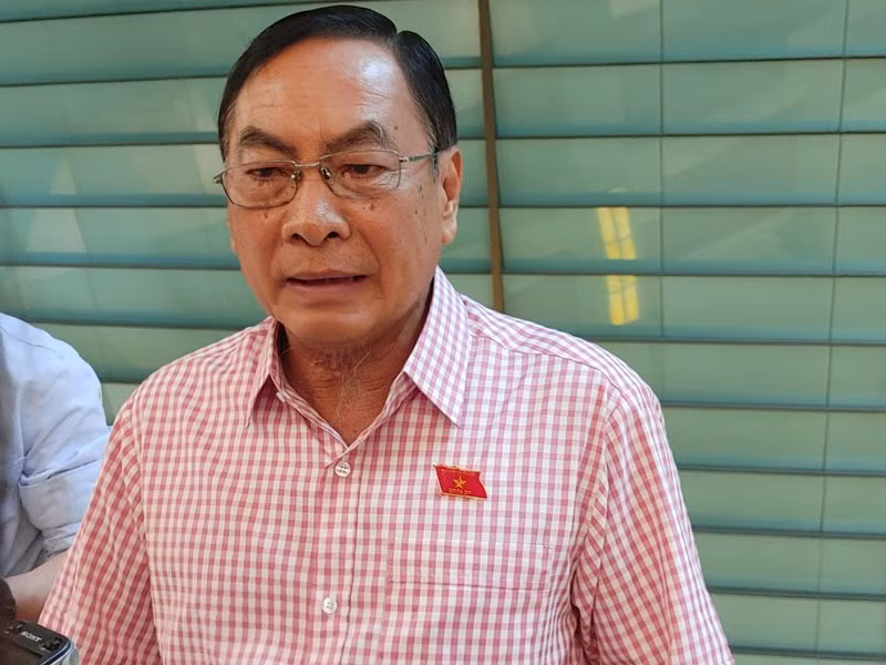 Đại biểu Phạm Văn Hòa - Đoàn đại biểu Quốc hội tỉnh Đồng Tháp. (Ảnh: TRUNG HƯNG)