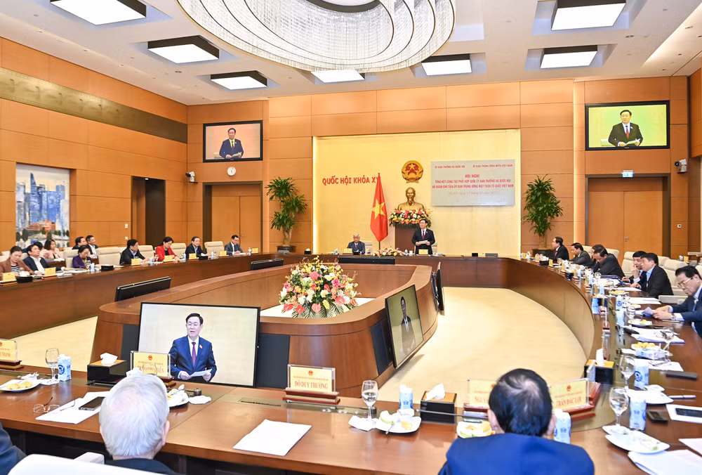 Quang cảnh hội nghị tại Nhà Quốc hội.