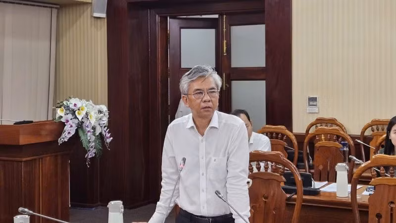 Ông Phan Văn Mạnh, Phó Giám đốc Sở Tài Nguyên và Môi trường tỉnh thông tin đến báo chí và người dân tỉnh Bà Rịa-Vũng Tàu.