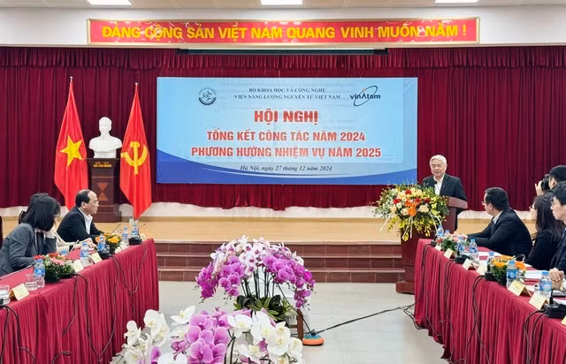 Hội nghị tổng kết năm 2024, phương hướng nhiệm vụ năm 2025 của Viện Năng lượng nguyên tử Việt Nam. Hội nghị tổng kết năm 2024, phương hướng nhiệm vụ năm 2025 của Viện Năng lượng nguyên tử Việt Nam.