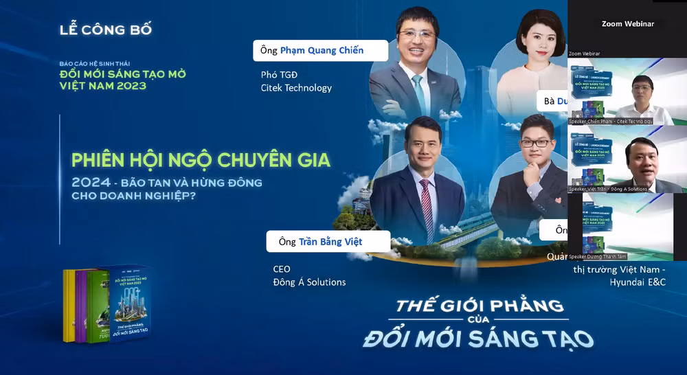 Lễ công bố trực tuyến thu hút nhiều doanh nghiệp tham gia thảo luận về xu hướng cho doanh nghiệp.