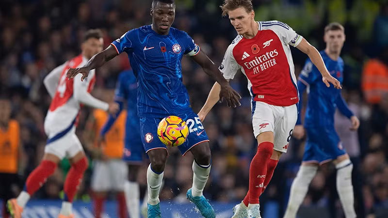 Arsenal tỏ rõ lợi thế trong năm lần chạm trán gần nhất. (Ảnh: Getty)
