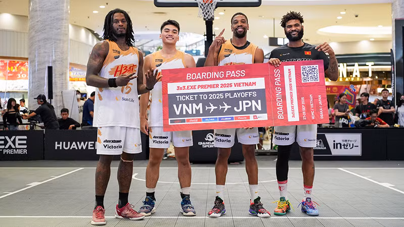 Saigon Heat.EXE giành vé tham dự vòng Playoffs 3x3.EXE Premier 2025 diễn ra vào tháng 9 tại Nhật Bản. (Ảnh: VBA)