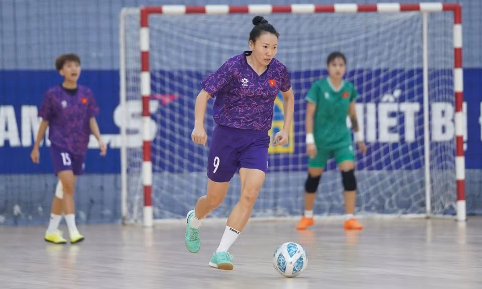 Đội tuyển nữ futsal Việt Nam chuẩn bị bước vào giải đấu lớn trong năm 2025. (Ảnh: VFF)