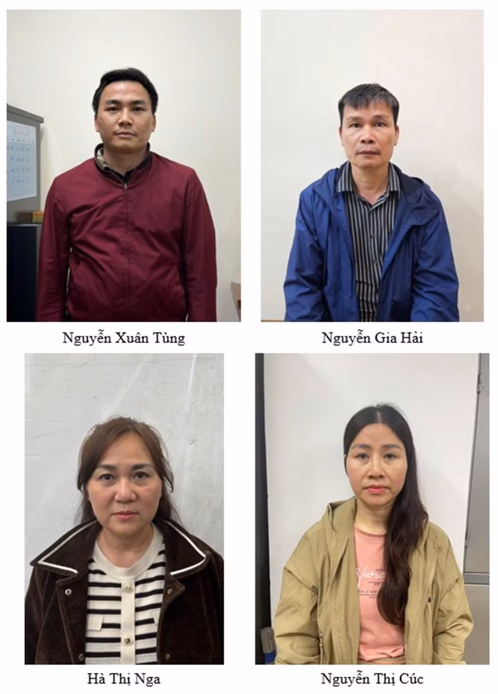 Các bị can bị khởi tố, bắt tạm giam. Các bị can bị khởi tố, bắt tạm giam.
