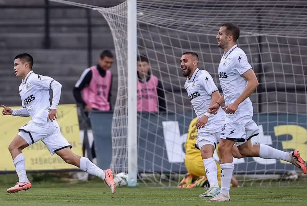 Chung Nguyen Do thi đấu cùng câu lạc bộ Slavia Sofia tại Giải vô địch quốc gia Bulgaria. (Ảnh: Instagram nhân vật)