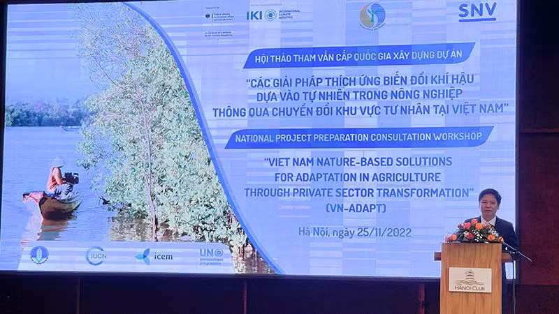 Đại biểu chia sẻ thông tin tại hội thảo. (Ảnh: SNV). Đại biểu chia sẻ thông tin tại hội thảo. (Ảnh: SNV).