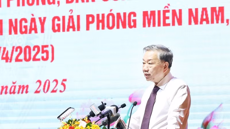 Tổng Bí thư Tô Lâm phát biểu tại buổi gặp mặt. (Ảnh: Thống Nhất/TTXVN) Tổng Bí thư Tô Lâm phát biểu tại buổi gặp mặt. (Ảnh: Thống Nhất/TTXVN)