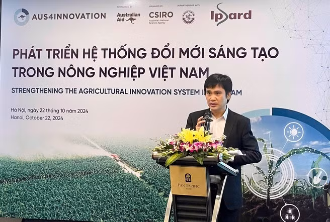 TS Trần Công Thắng, Viện trưởng Viện Chính sách và Chiến lược phát triển nông nghiệp nông thôn phát biểu tại buổi hội thảo. TS Trần Công Thắng, Viện trưởng Viện Chính sách và Chiến lược phát triển nông nghiệp nông thôn phát biểu tại buổi hội thảo.