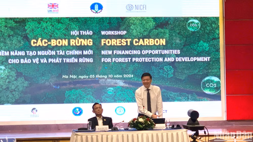 Ngày 3/10, Cục Lâm nghiệp phối hợp Hội Khoa học Kinh tế Nông nghiệp và Phát triển nông thôn tổ chức Hội thảo “Carbon rừng - Tiềm năng tạo nguồn tài chính mới cho bảo vệ và phát triển rừng”.