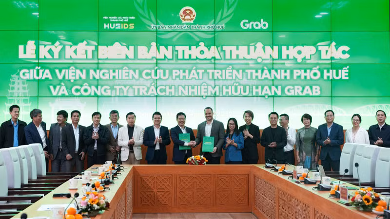 Grab Việt Nam và thành phố Huế ký Biên bản thỏa thuận hợp tác vào cuối tháng 2/2025.