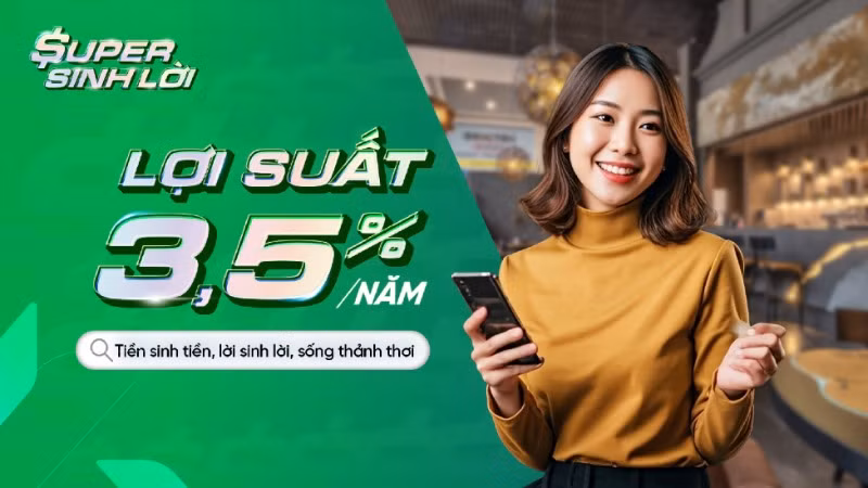 Super sinh lời mang lại lợi suất sinh lời đến 3,5%/năm.