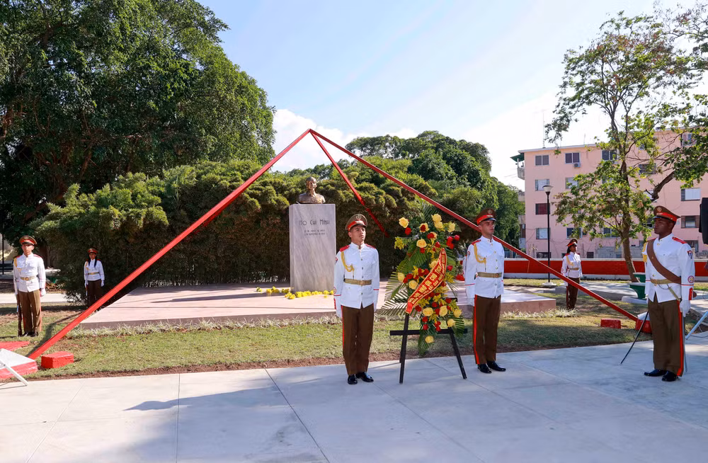 Quang cảnh khuôn viên tượng đài Chủ tịch Hồ Chí Minh tại Thủ đô La Habana. (Ảnh: TTXVN)