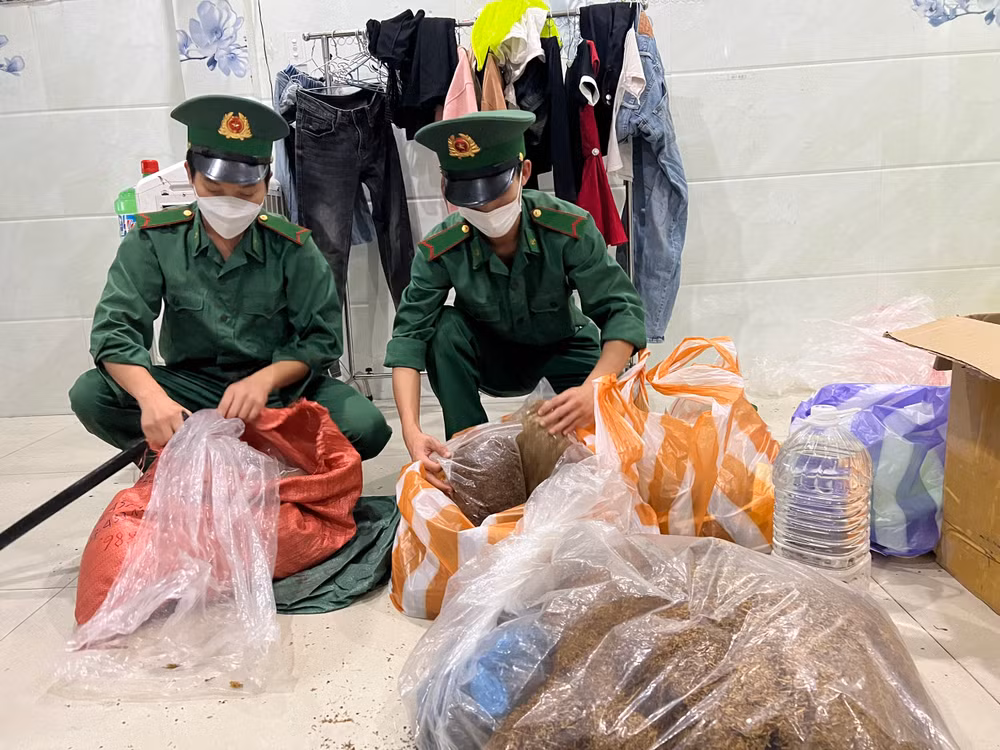Số thảo mộc tẩm ma túy của Ngô Văn Sang bị lực lượng phòng, chống ma túy và tội phạm Bộ đội Biên phòng Đà Nẵng phát hiện, thu giữ. 