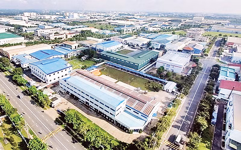 Một góc khu công nghiệp Phú Hội, huyện Đức Trọng, Lâm Đồng. (Ảnh M.V.B)