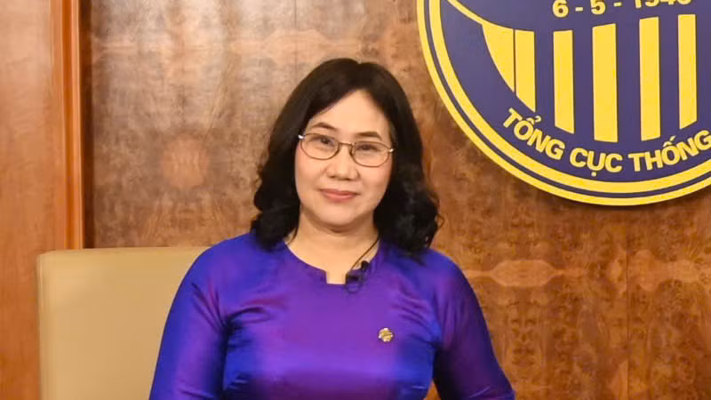 Cục trưởng Thống kê Nguyễn Thị Hương.