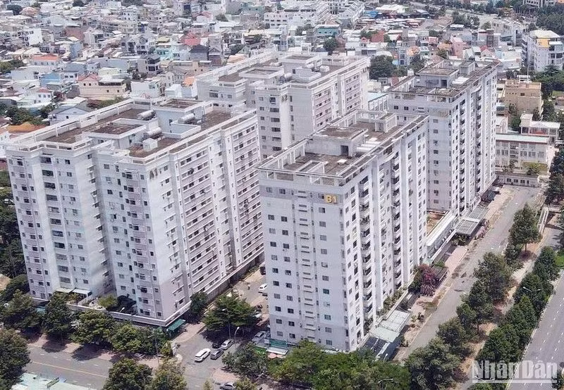 Một dự án nhà ở xã hội tại thành phố Biên Hòa, tỉnh Đồng Nai. (Ảnh: THIÊN VƯƠNG)