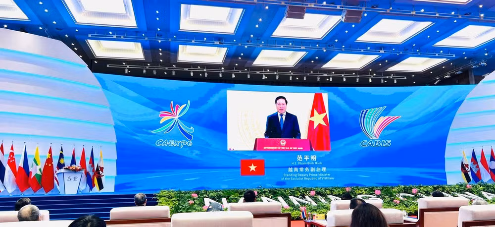 Phó Thủ tướng Thường trực Phạm Bình Minh phát biểu tại Lễ khai mạc - Ảnh: BNG Phó Thủ tướng Thường trực Phạm Bình Minh phát biểu tại Lễ khai mạc - Ảnh: BNG