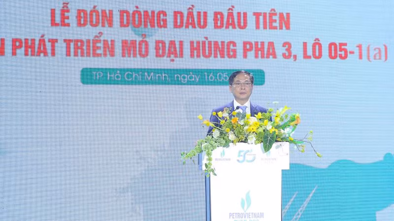 Phó Thủ tướng Bùi Thanh Sơn phát biểu tại buổi lễ.