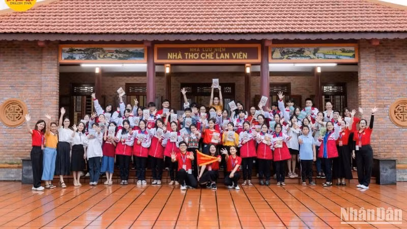 Hoạt động trải nghiệm được cô Tâm tổ chức góp phần nuôi dưỡng tình yêu văn học cho học sinh.