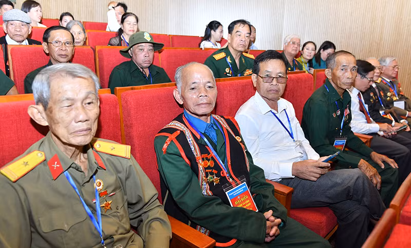 Đại biểu dự Hội nghị biểu dương người có công với cách mạng tiêu biểu toàn quốc năm 2023 tại thành phố Huế, tháng 7/2023. (Ảnh: Đăng Khoa)
