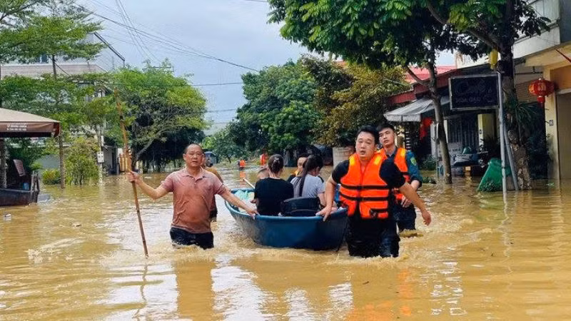 Cơn bão số 3 đã gây thiệt hại nặng nề cho các tỉnh khu vực phía bắc.
