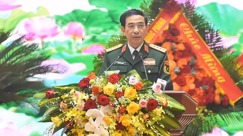 Đại tướng Phan Văn Giang, Ủy viên Bộ Chính trị, Phó Bí thư Quân ủy Trung ương, Bộ trưởng Quốc phòng. (Ảnh: THỦY NGUYÊN)