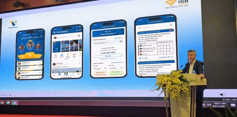 Ông Vũ Xuân Nguyên, Chủ tịch Hội đồng Quản trị Công ty cổ phần IGB, Trưởng Ban Cố vấn Nghiên cứu và Phát triển hệ thống phần mềm vPickleball, cho biết: Đây là bước ngoặt lớn giúp phần mềm nhanh chóng trở thành công cụ hữu ích đối với các vận động viên và các giải đấu trên thế giới...
