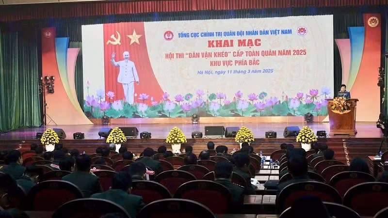 Quang cảnh Lễ khai mạc hội thi.