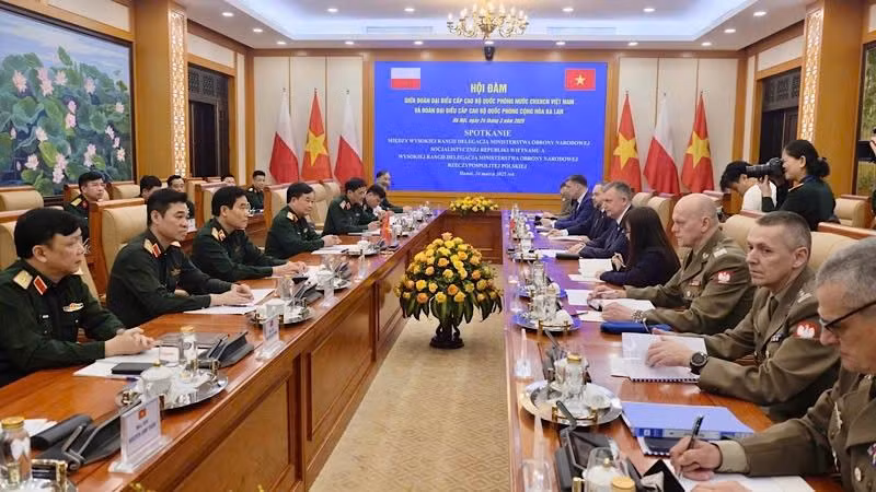 Quang cảnh cuộc hội đàm.