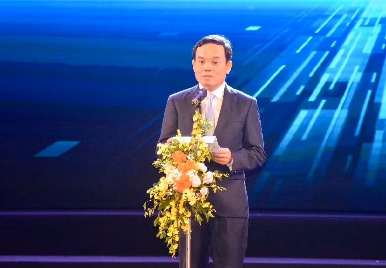 Phó Thủ tướng Chính phủ Trần Lưu Quang phát biểu tại buổi lễ.