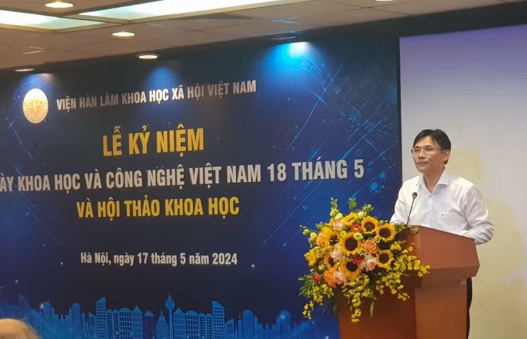 Phó Giáo sư, Tiến sĩ Nguyễn Đức Minh, Phó Chủ tịch Viện Hàn lâm Khoa học xã hội Việt Nam, phát biểu khai mạc.
