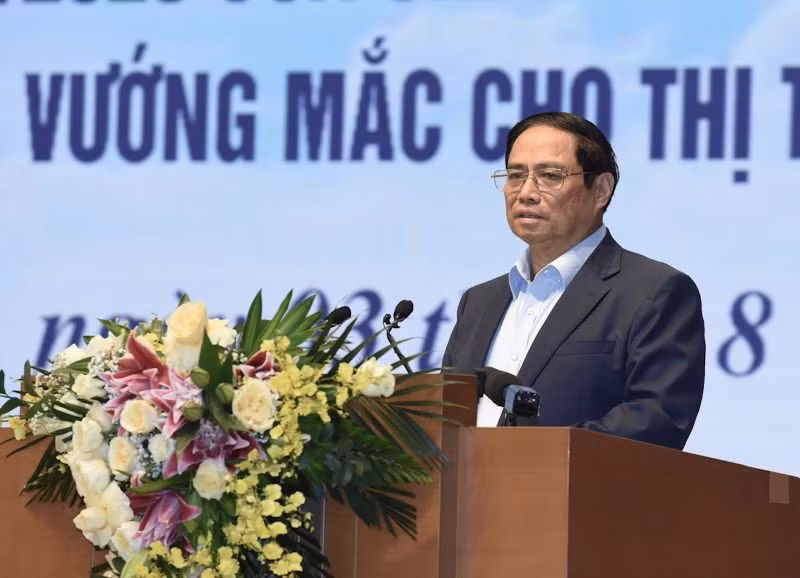 Thủ tướng Phạm Minh Chính phát biểu chỉ đạo hội nghị.