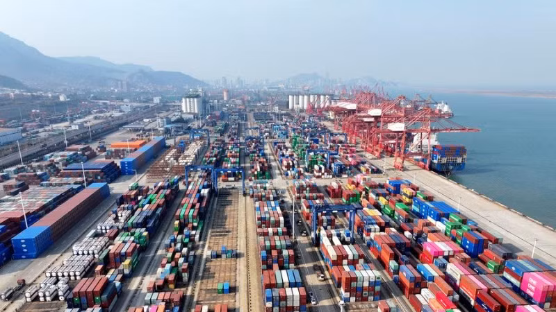Cảng Lianyungang tại tỉnh Jiangsu, Trung Quốc. (Ảnh: Tân Hoa xã)