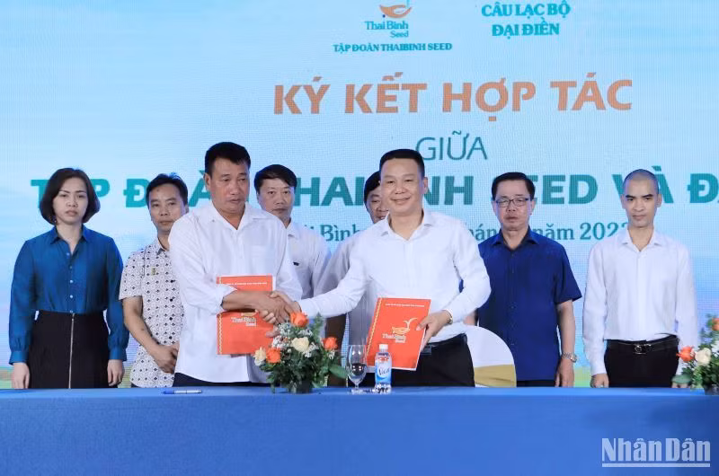 Tập đoàn ThaiBinh Seed và Câu lạc bộ đại điền ký kết hợp tác trong sản xuất lúa gạo.