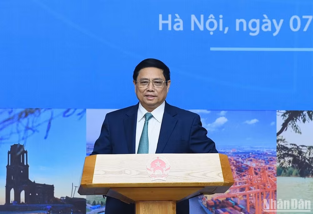 Thủ tướng Phạm Minh Chính phát biểu chỉ đạo Hội nghị. Thủ tướng Phạm Minh Chính phát biểu chỉ đạo Hội nghị.